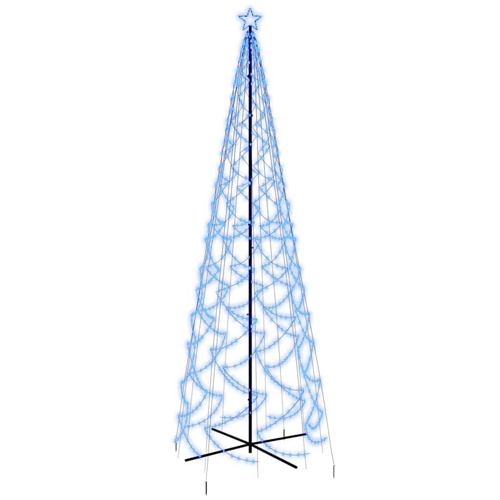 vidaXL árbol de navidad cónico 1400 LED azul 160x500 cm