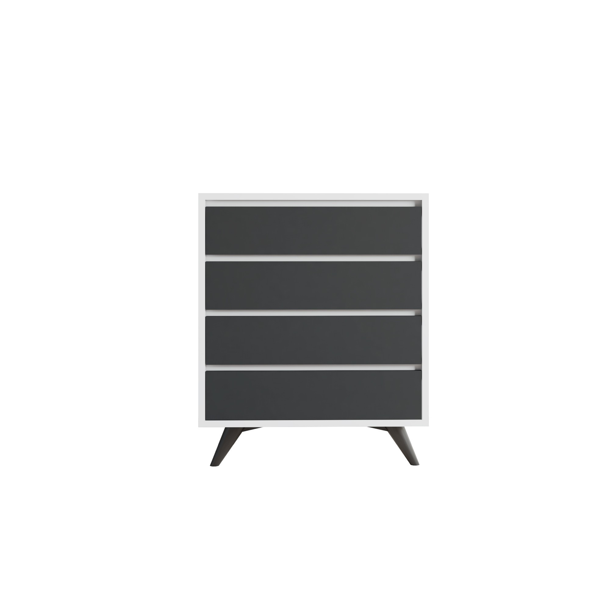 Cómoda de madera <<suvera>> - 70 x 40 x 86 cm - blanca