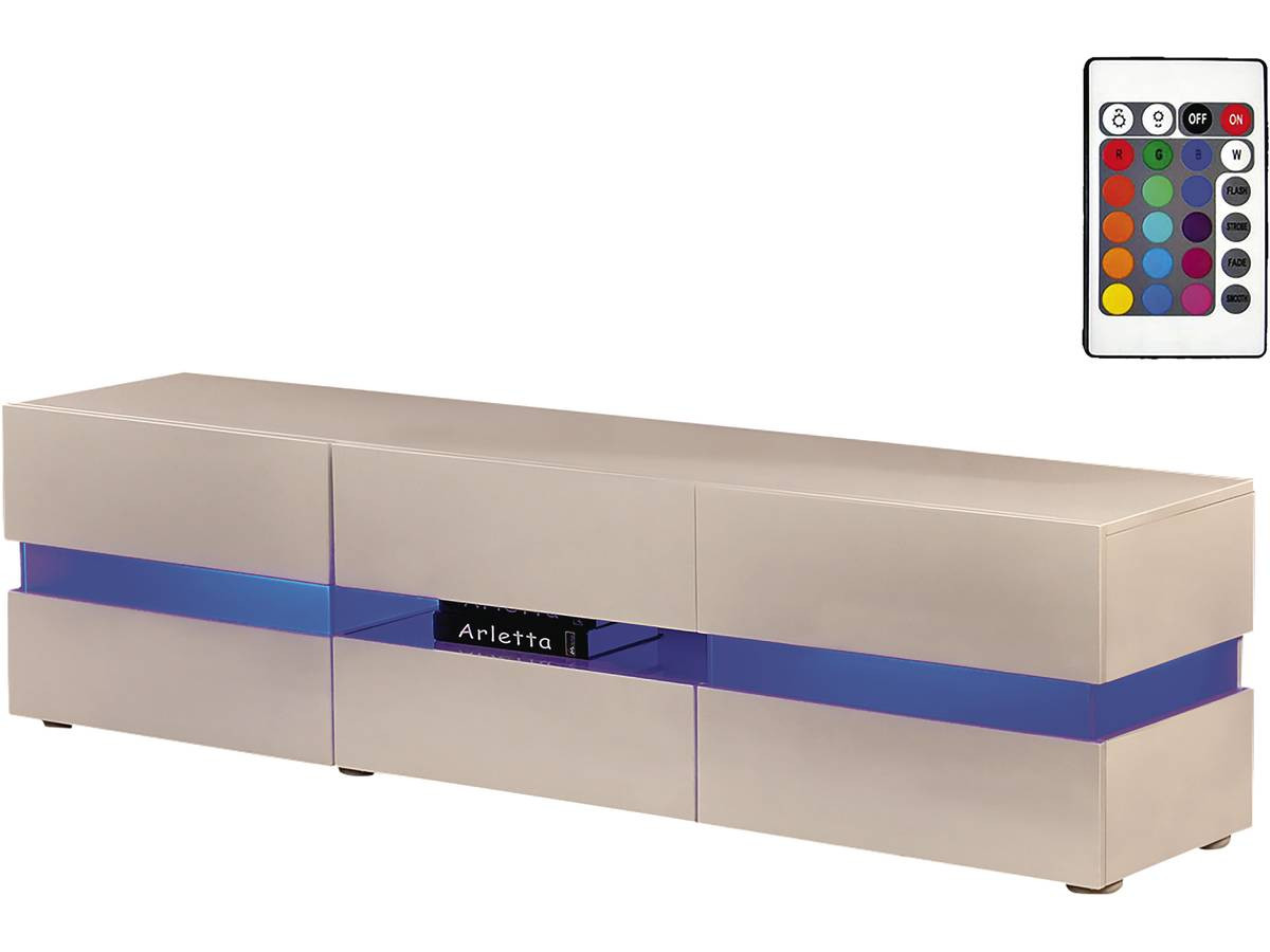 Mueble tv LED vida - 177 x 39 x 45 cm - blanco