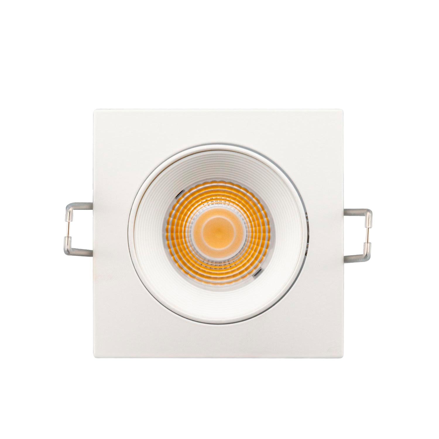 Foco Orientable LED Cuadrado 7W 2700K 560lm Driver LIFUD corte ø75mm