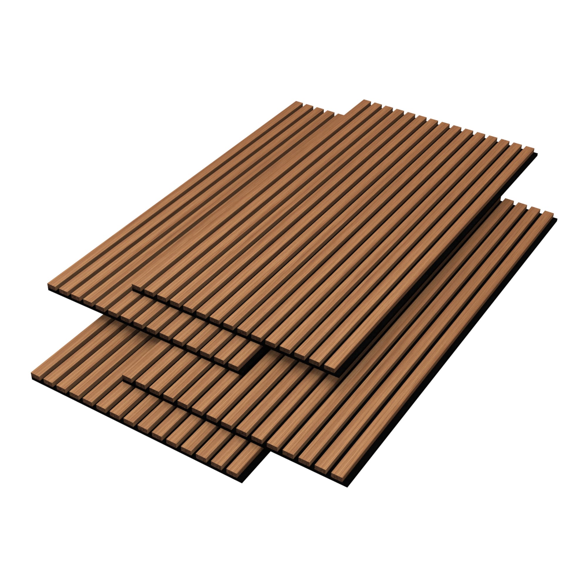 Set 4 paneles acústicos vang mdf 120×60×2 cm (2,88 m²) - teca [neu.holz]