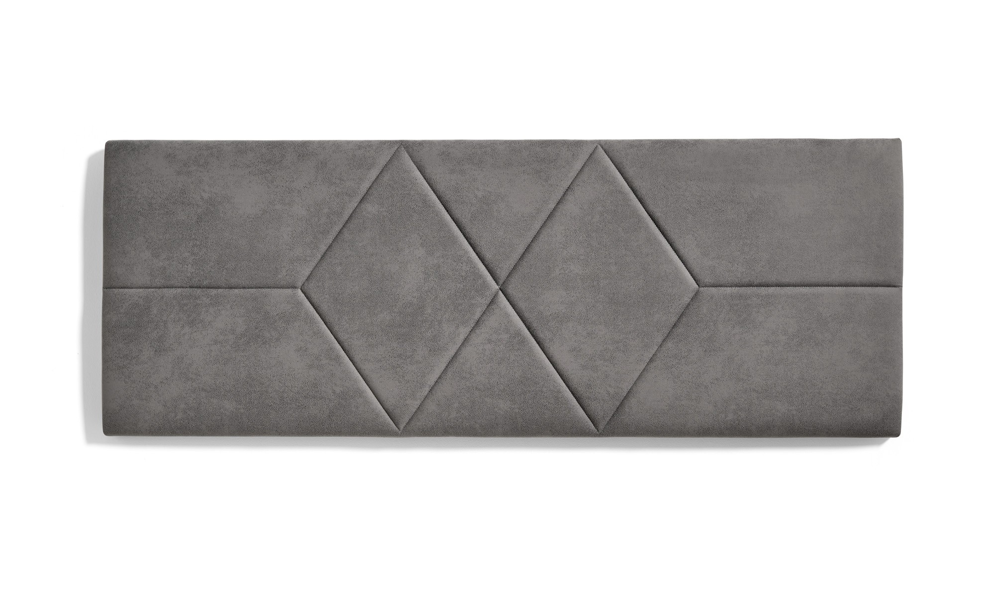 Cabecero de cama 105 dos rombos tela antimanchas 112x57x5cm gris