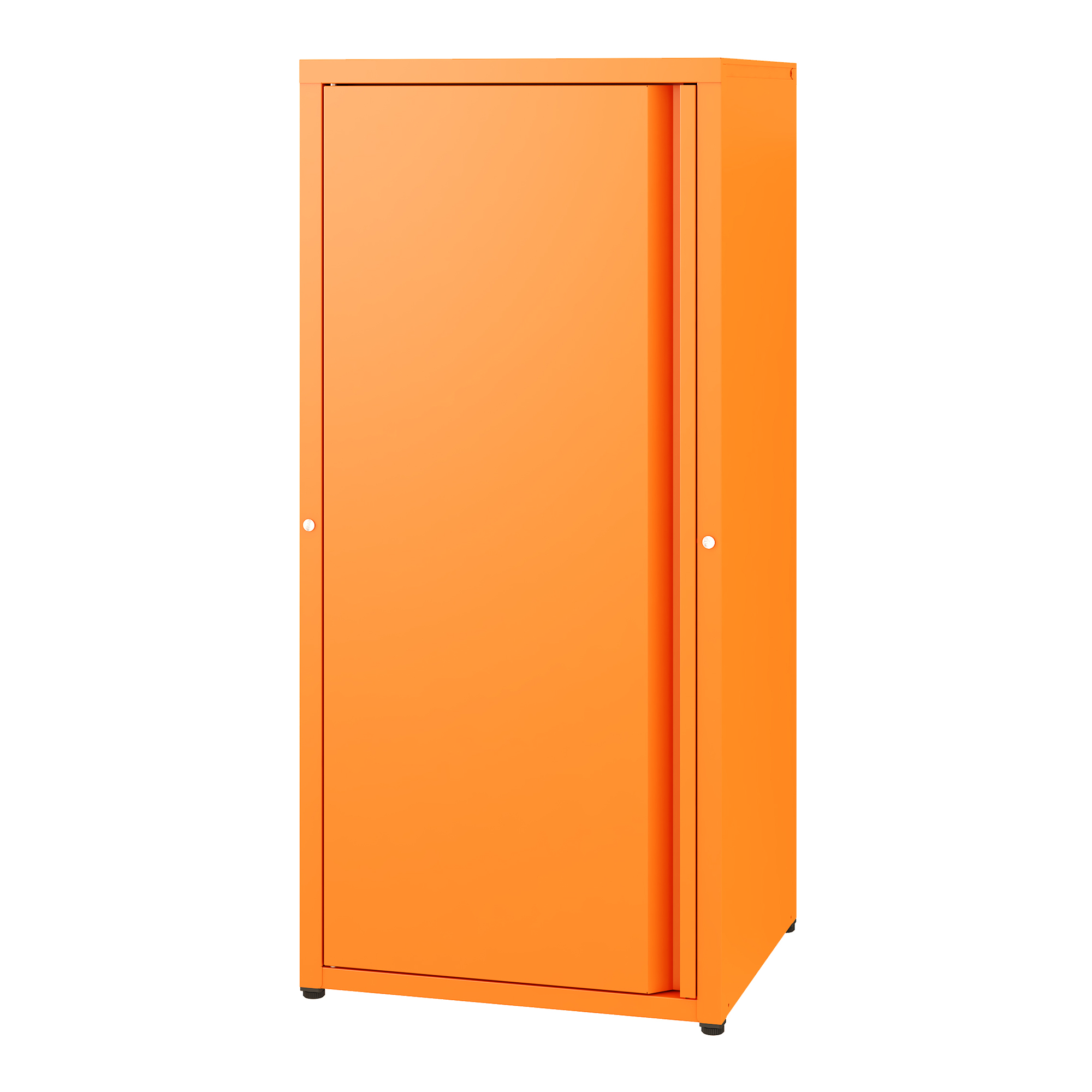 Armario de oficina burlöv acero 88x40x35 cm - naranja [en.casa]