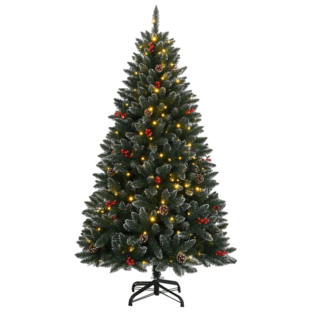 Árbol de navidad artificial con 300 LEDs 210 cm es9306