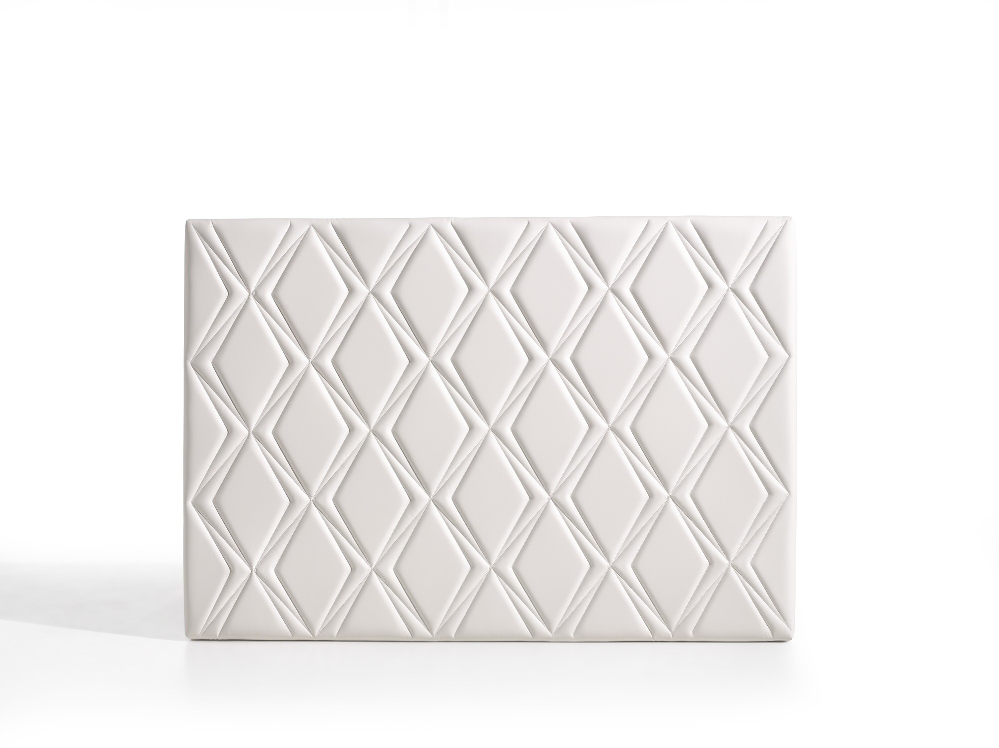 Cabecero rubí para cama de 110 de polipiel blanco 115x115x8. Matris