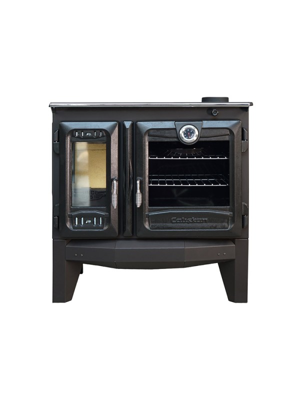 Estufa de leña independiente con horno - 3d 216