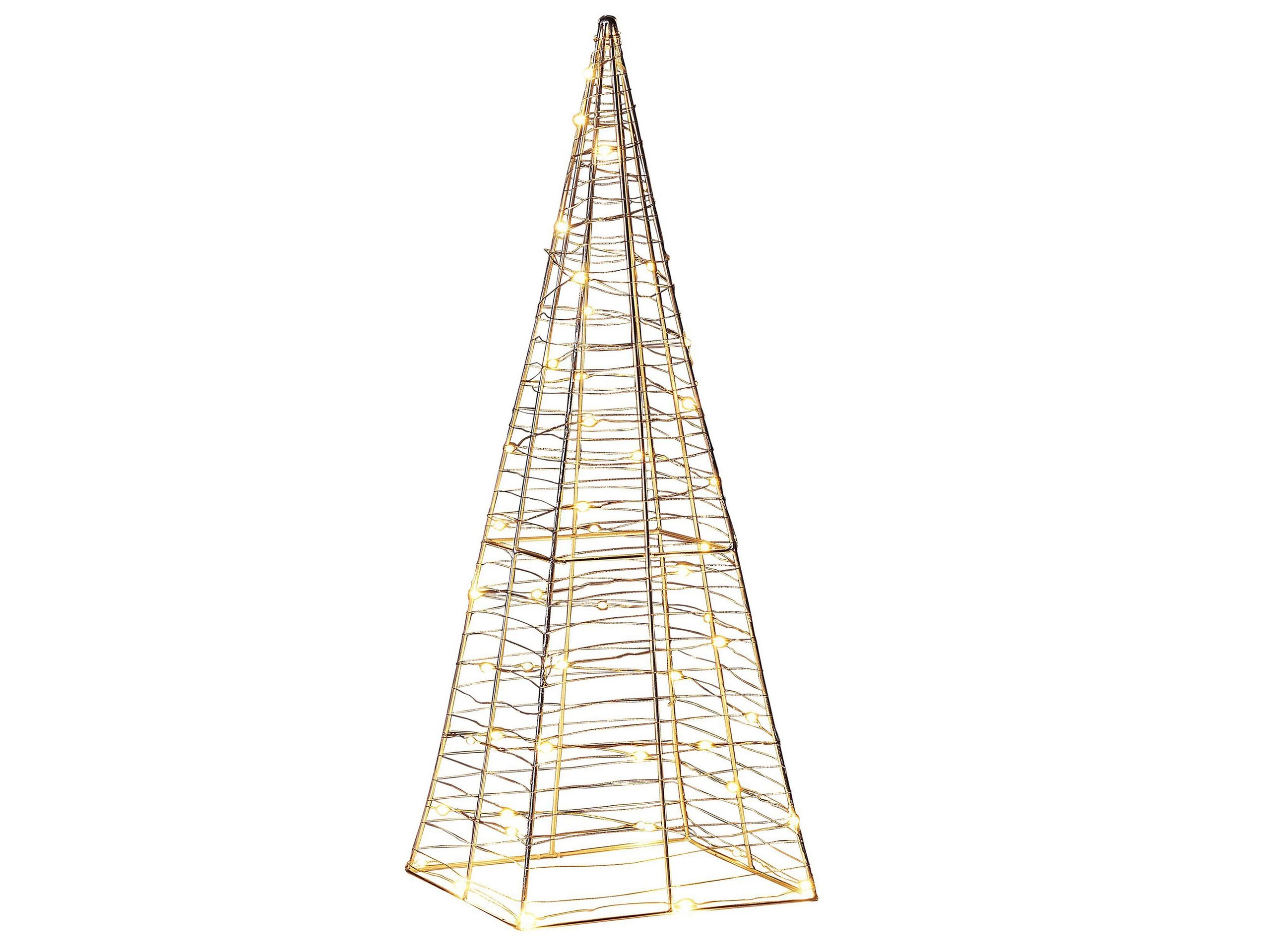Decoración de exterior LED puksala 60 cm árbol de navidad plateado