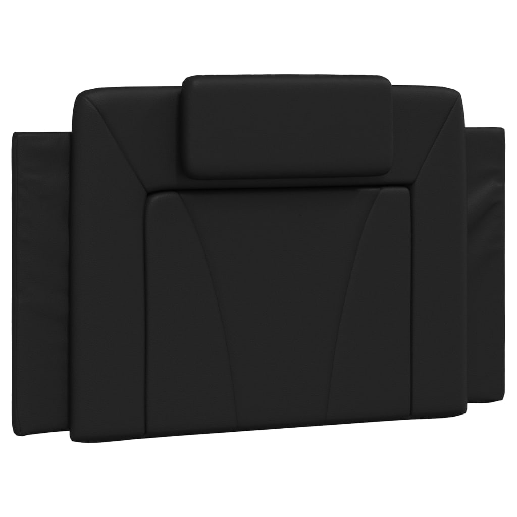 vidaXL cabecero de cama acolchado cuero sintético negro 90 cm