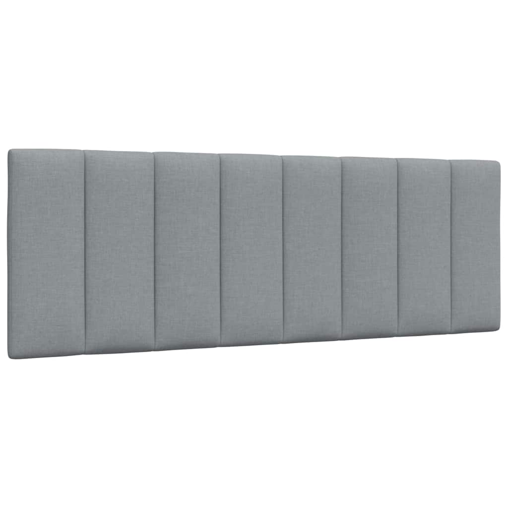 Cabecero de cama acolchado tela gris claro 140 cm eso7140