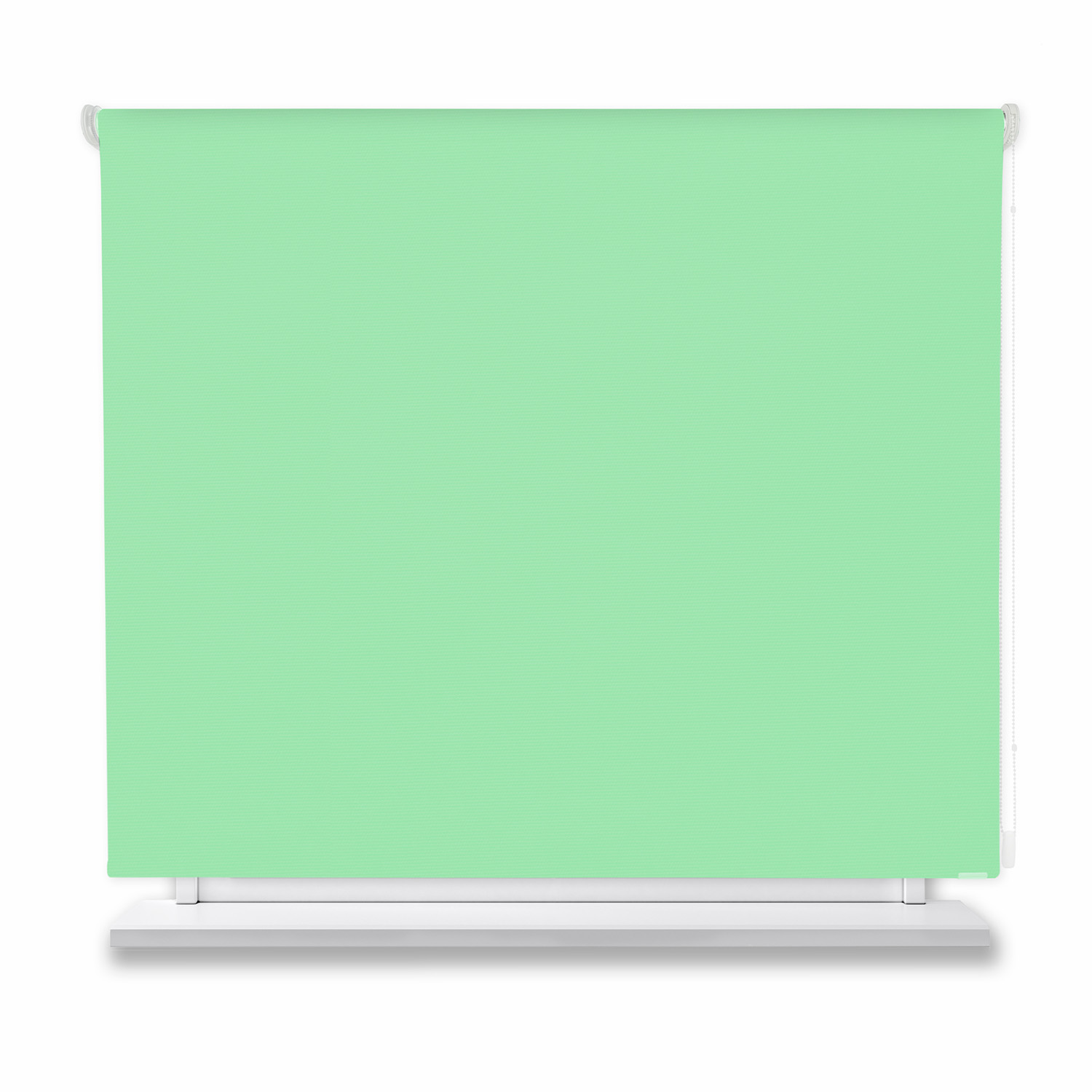 Estor enrollable opaco verde 160x150cm.
