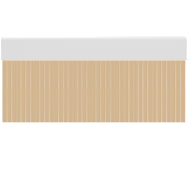 Cortina para puertas de PVC wave beige opaco / 90 x 210
