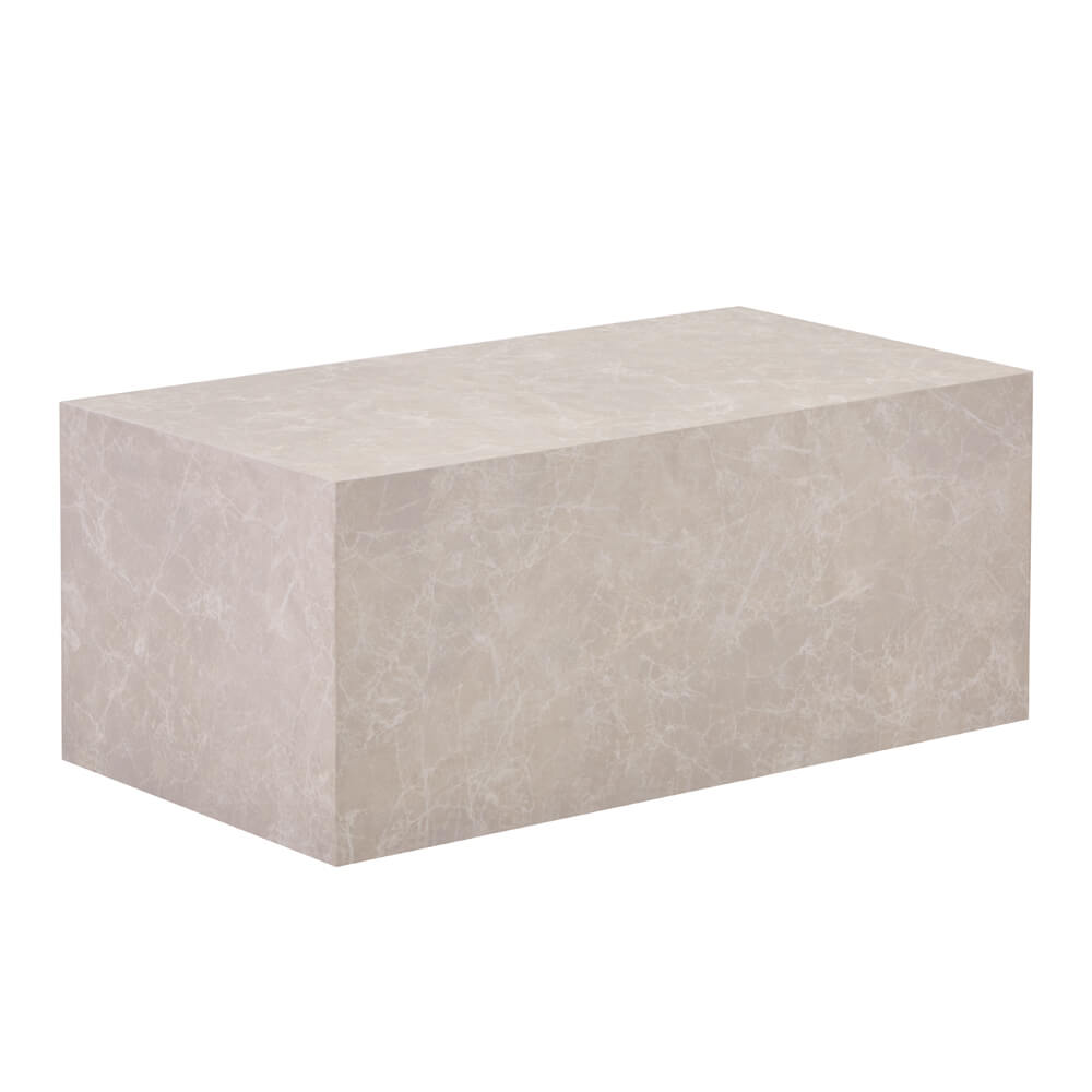 Mesa de centro de mármol amiri l - 95 x 50 cm beige