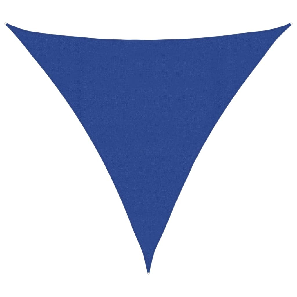 vidaXL toldo de vela hdpe azul 160 g/m² 4x4x4 m