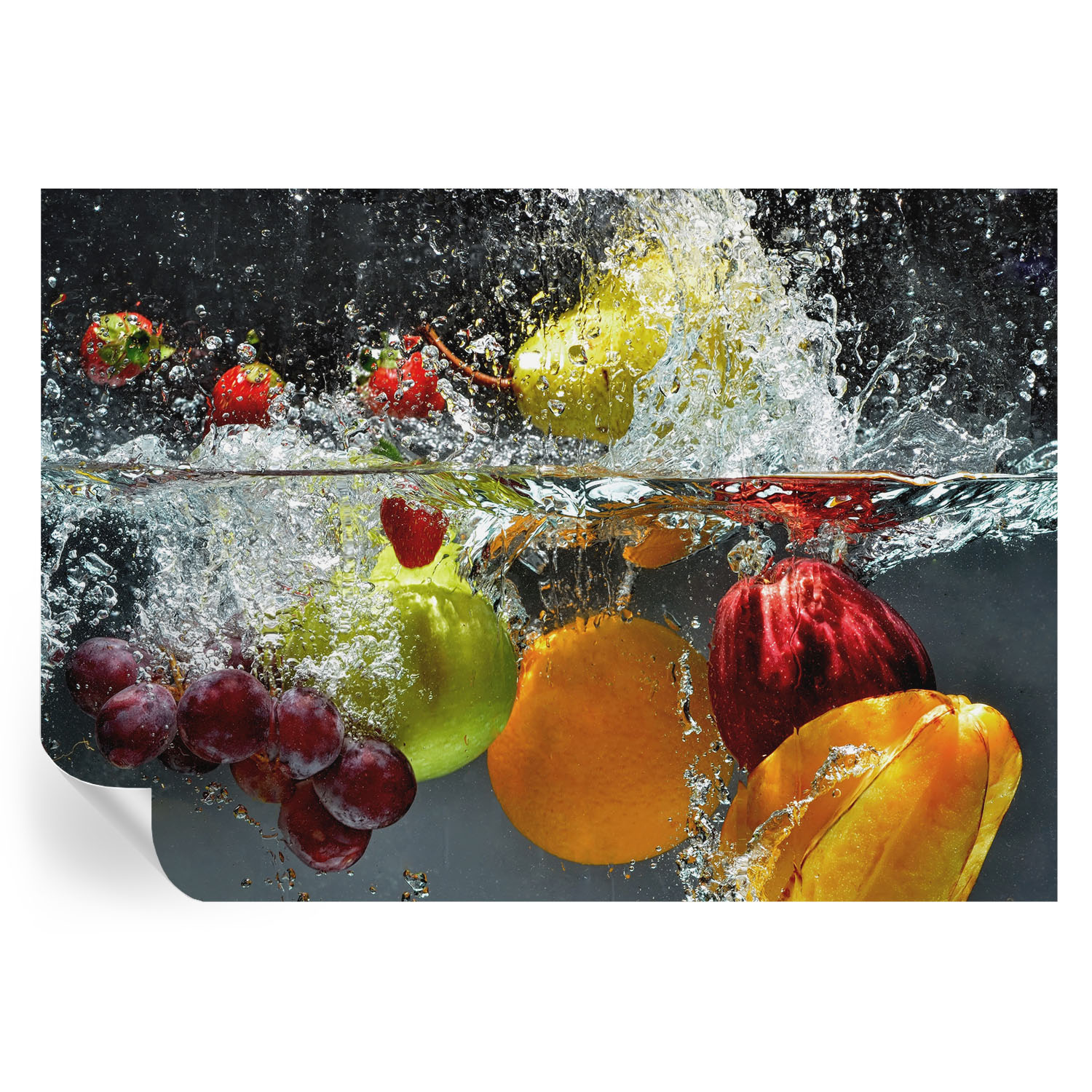 Murales autoadhesivos fruta en agua 208x146 tulup