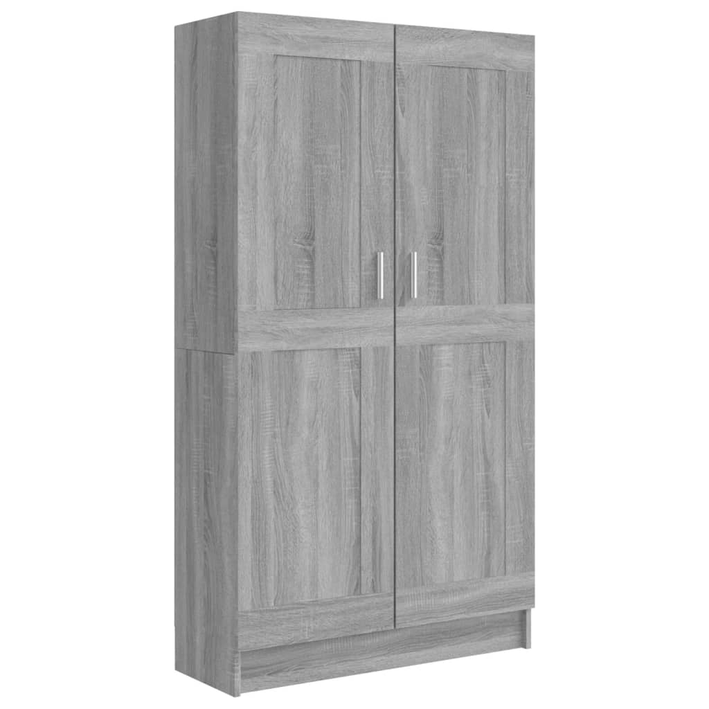 vidaXL estantería madera contrachapada gris sonoma 82,5x30,5x150 cm