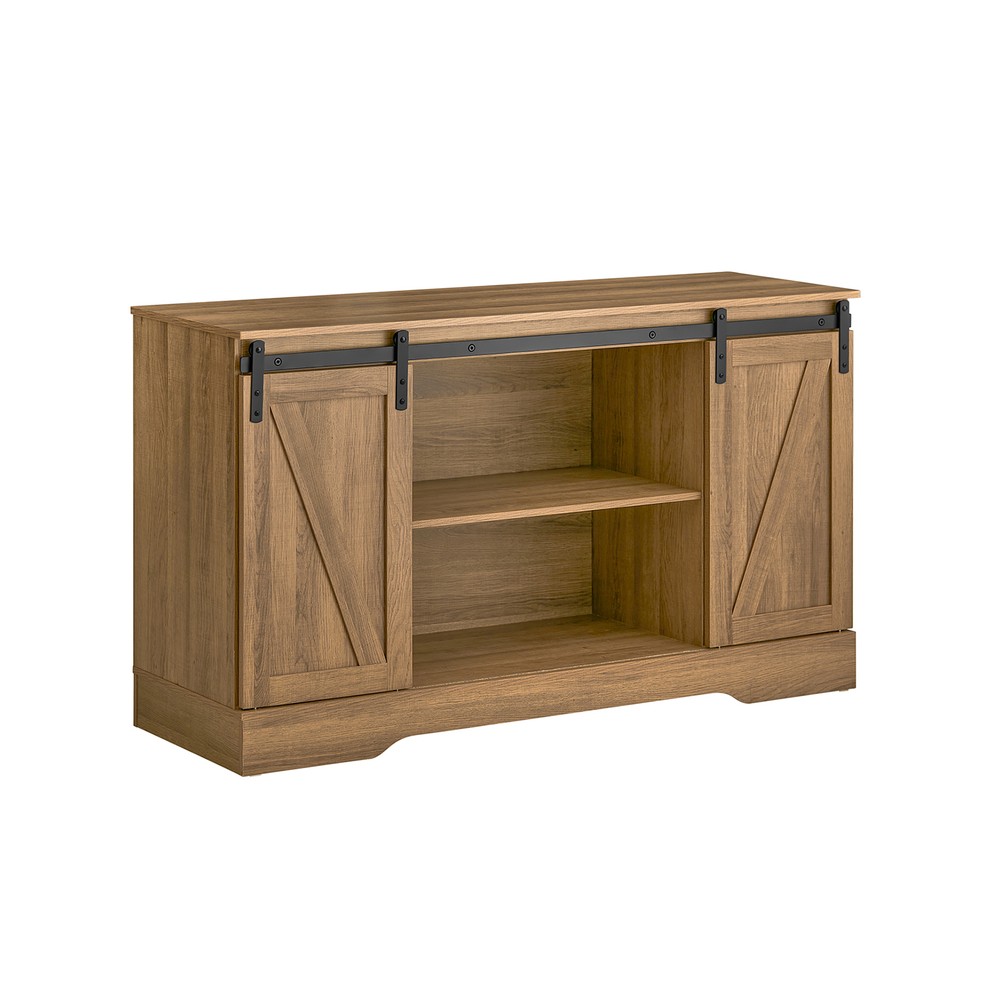 Aparador recibidor puerta corredera roble claro 120x40x70cm