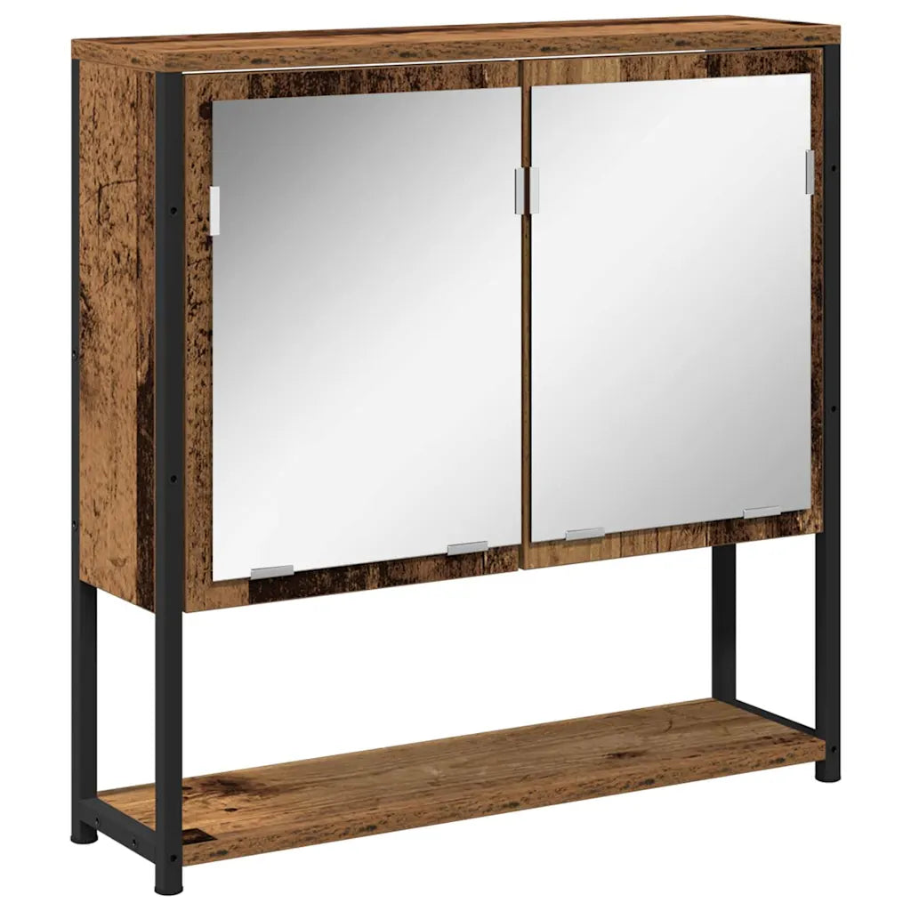 Práctico armario rectangular con espejo para el baño 60