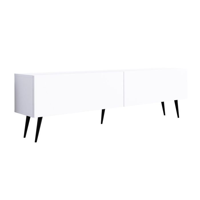 Mueble tv contemporáneo - blanco mate - 170 cm