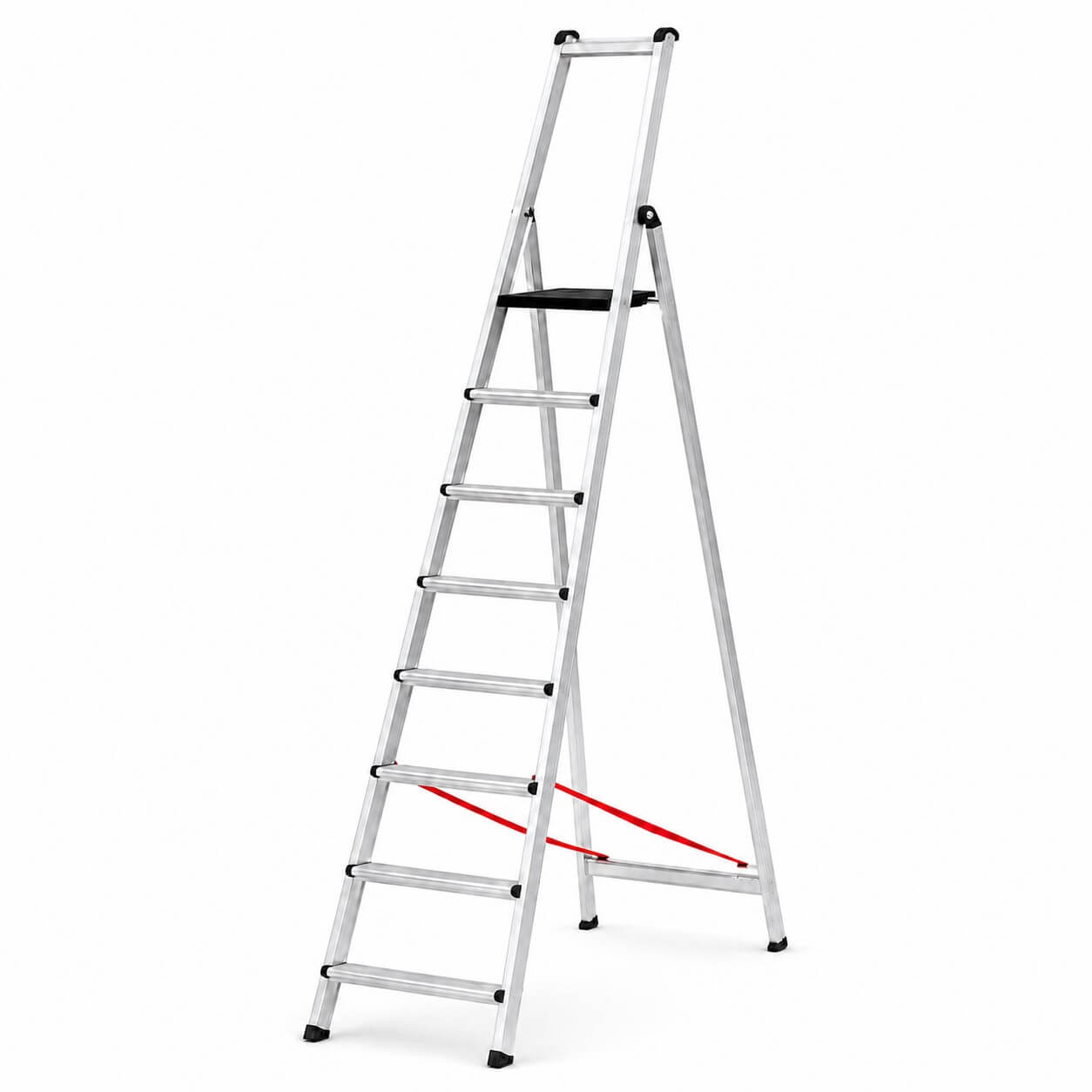 Escalera profesional reforzada t-pro-8x1 con arco de seguridad