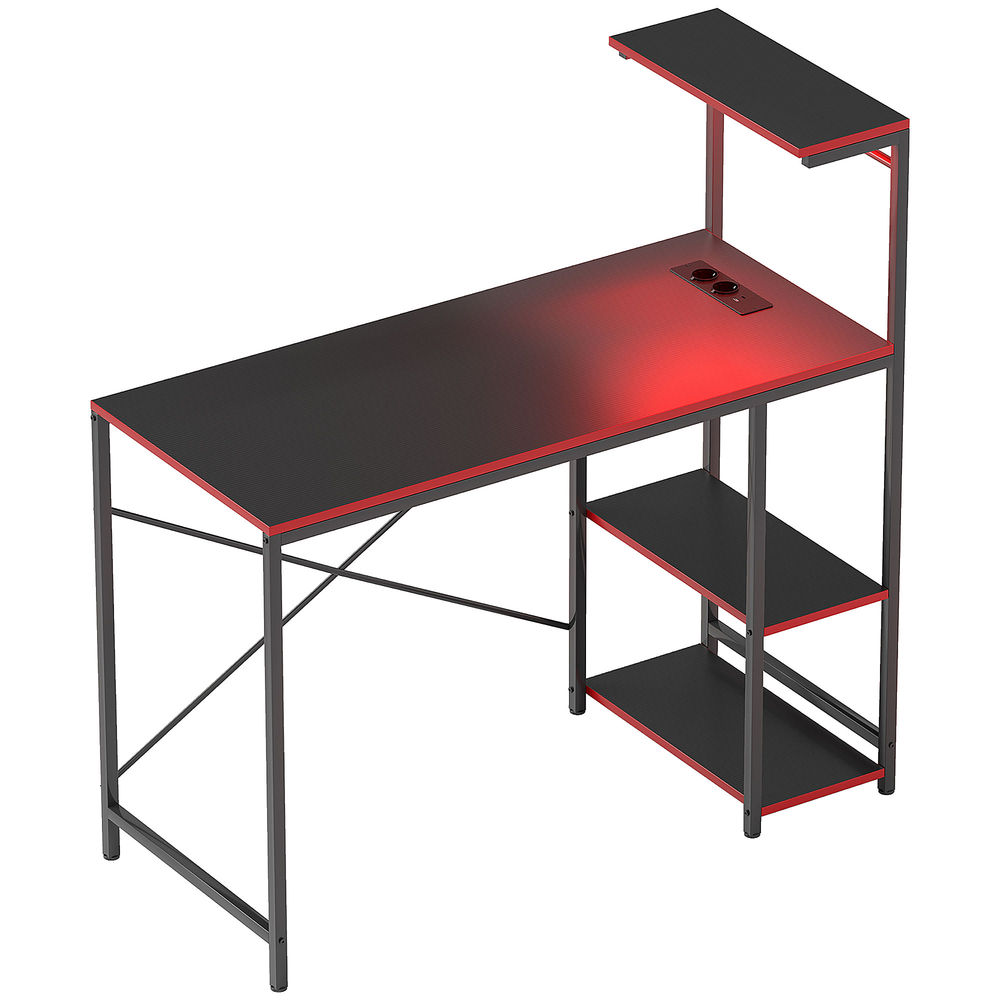 Mesa gaming 110x50x113 cm Homcom, oficina - escritorios