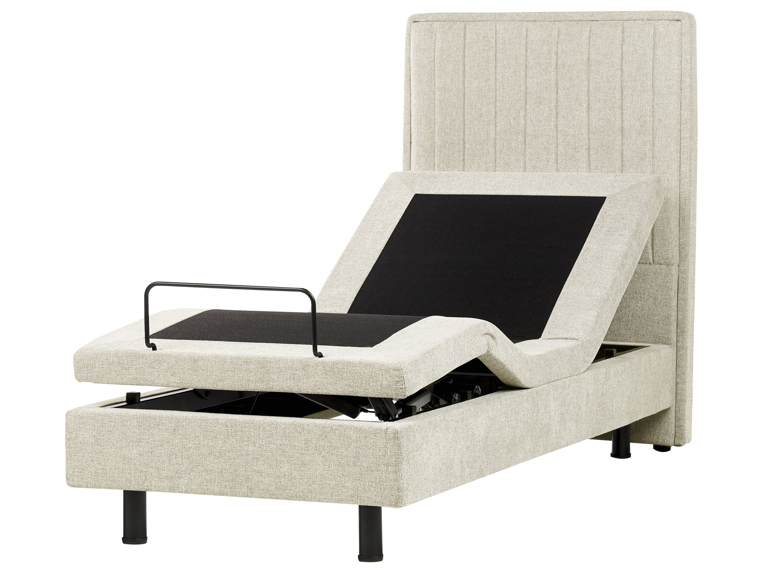 Cama ajustable tela castellan 80 x 200 cm beige