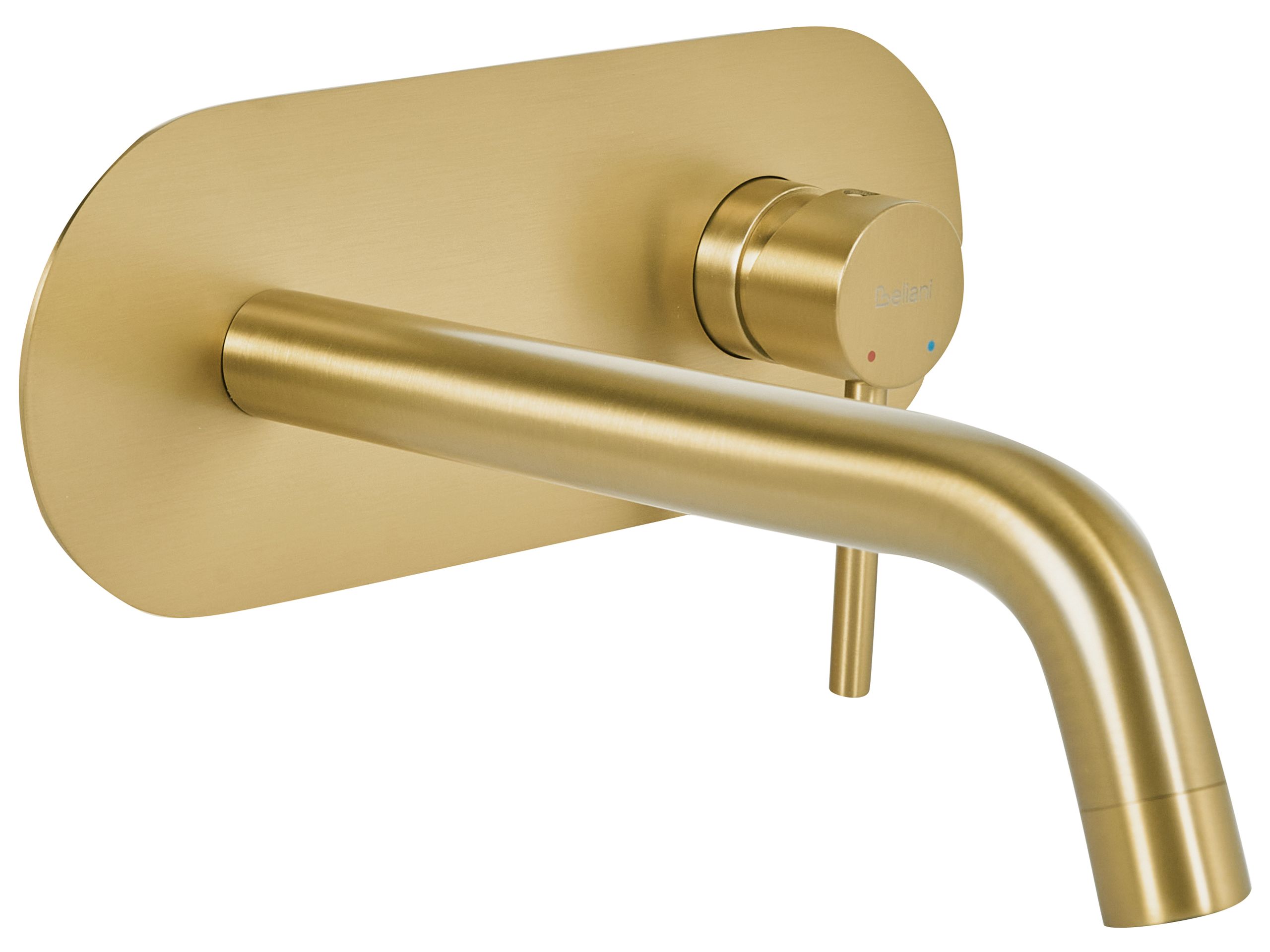 Grifo mezclador empotrado de lavabo guaiba latón dorado