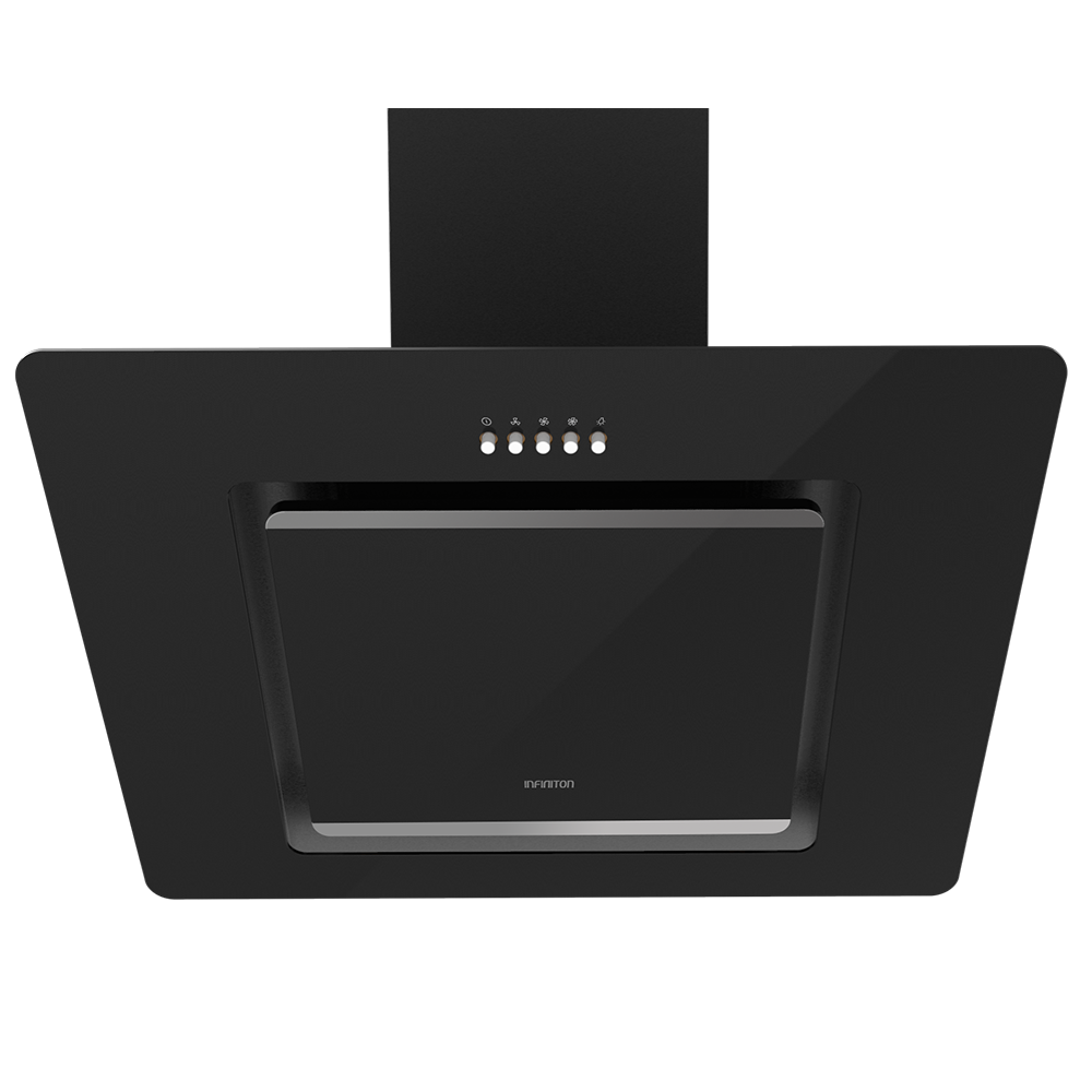 Campana infiniton cmptral-sg601 -cristal negro,60cm,400m³/h,210w,perimetral