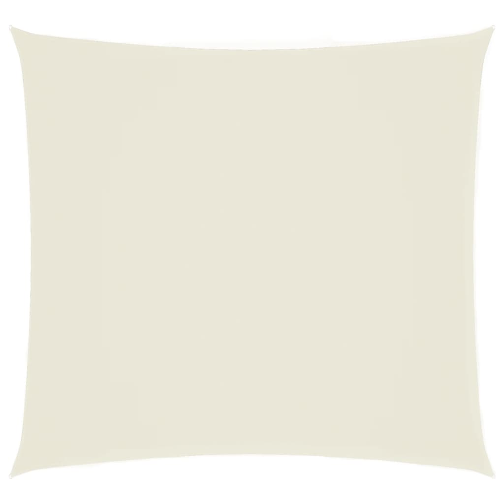 Toldo de vela cuadrado tela oxford color crema 7x7 m