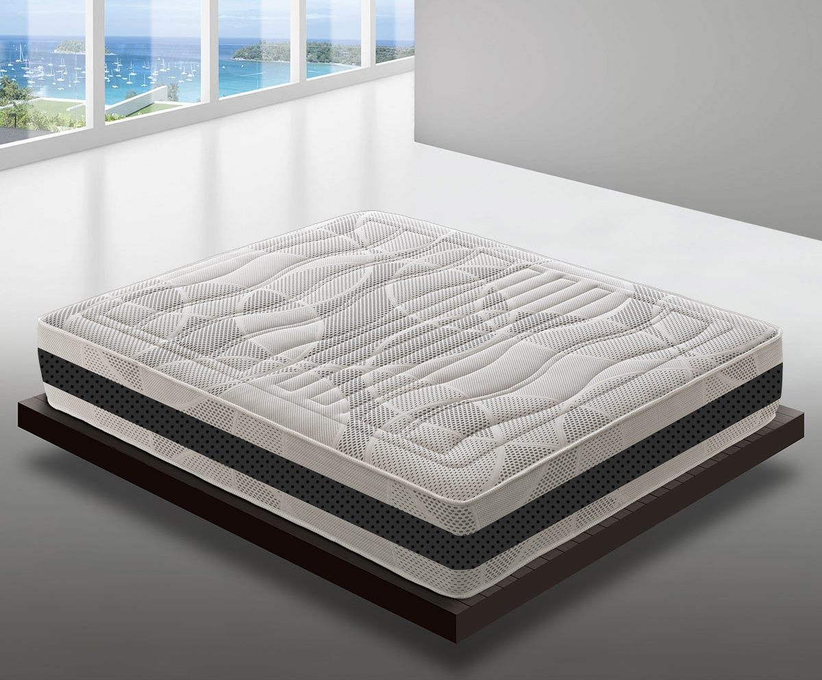 Colchón 90x190 viscoelástico altura 28 cm viscoelástico 5 cm ortopédico