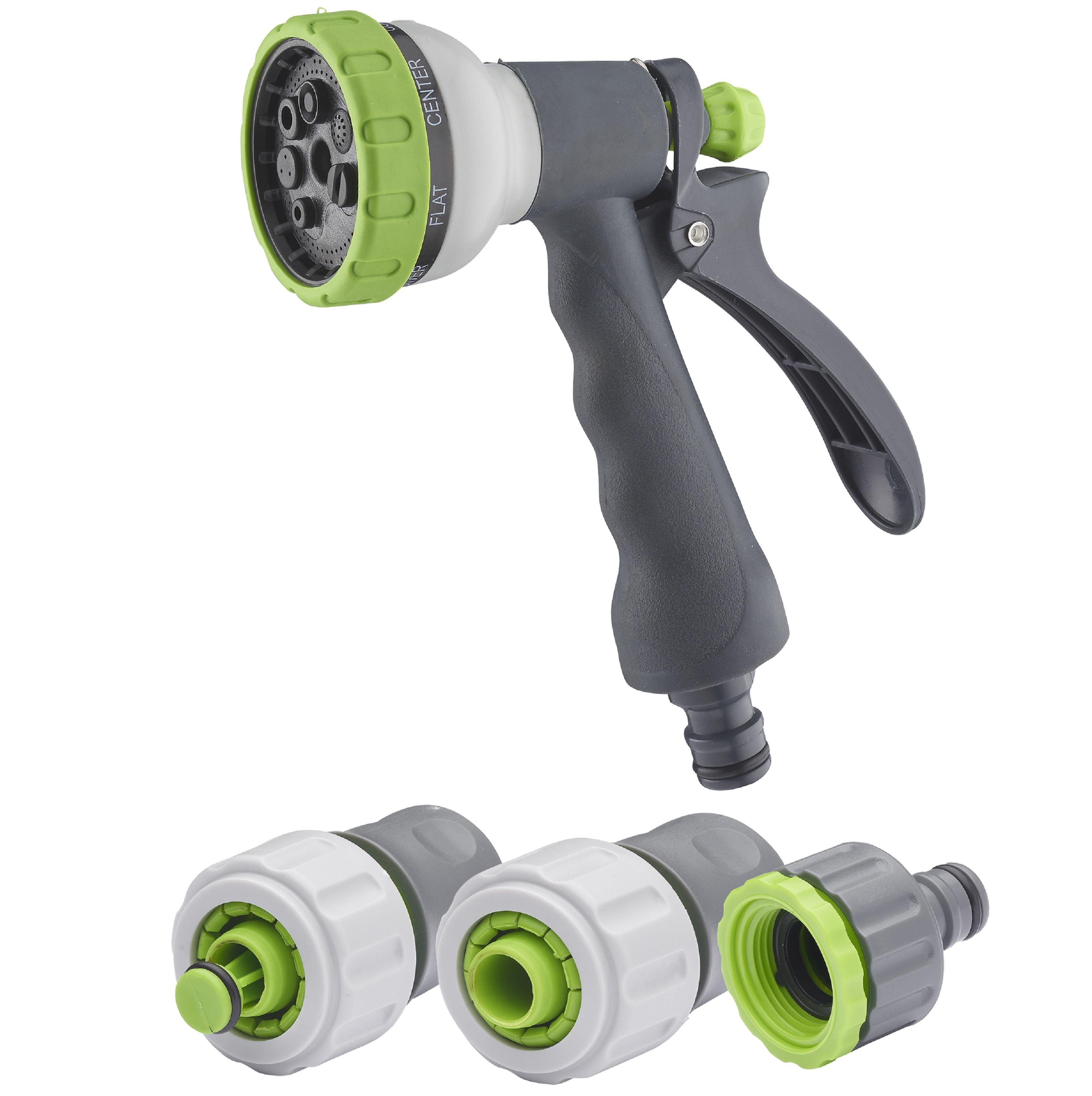 Kit de pistola de riego de múltiples chorros + conectores ø19 mm