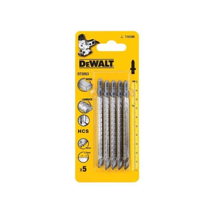 Hoja de sierra de calar para madera Dewalt dt2053-qz hcs, profundidad de co