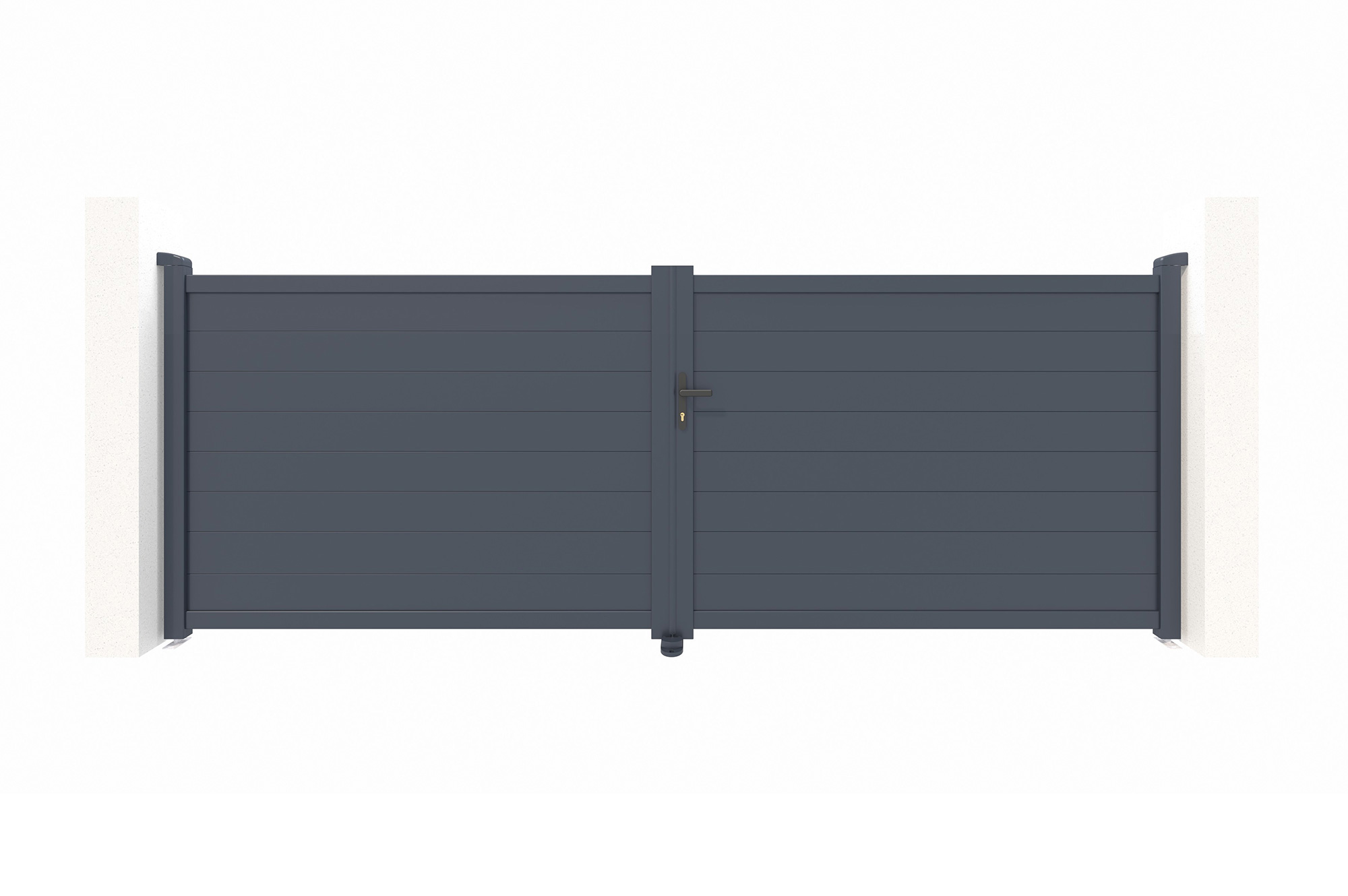 Pack puerta batiente automática eiger 4m h.140cm + motor tanker b250