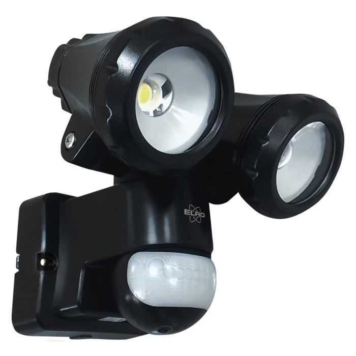 Elro lf80 lámpara de exterior LED dúo con detector de movimiento - 2 x 10 w