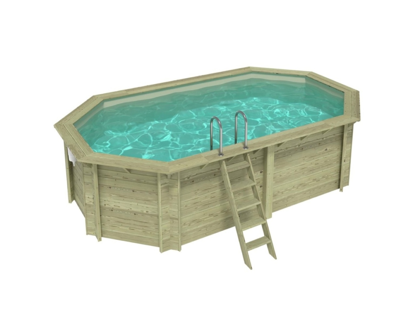 Piscina de madera nemo 5.79x3.49 – h.1.45, arena, - sin solera