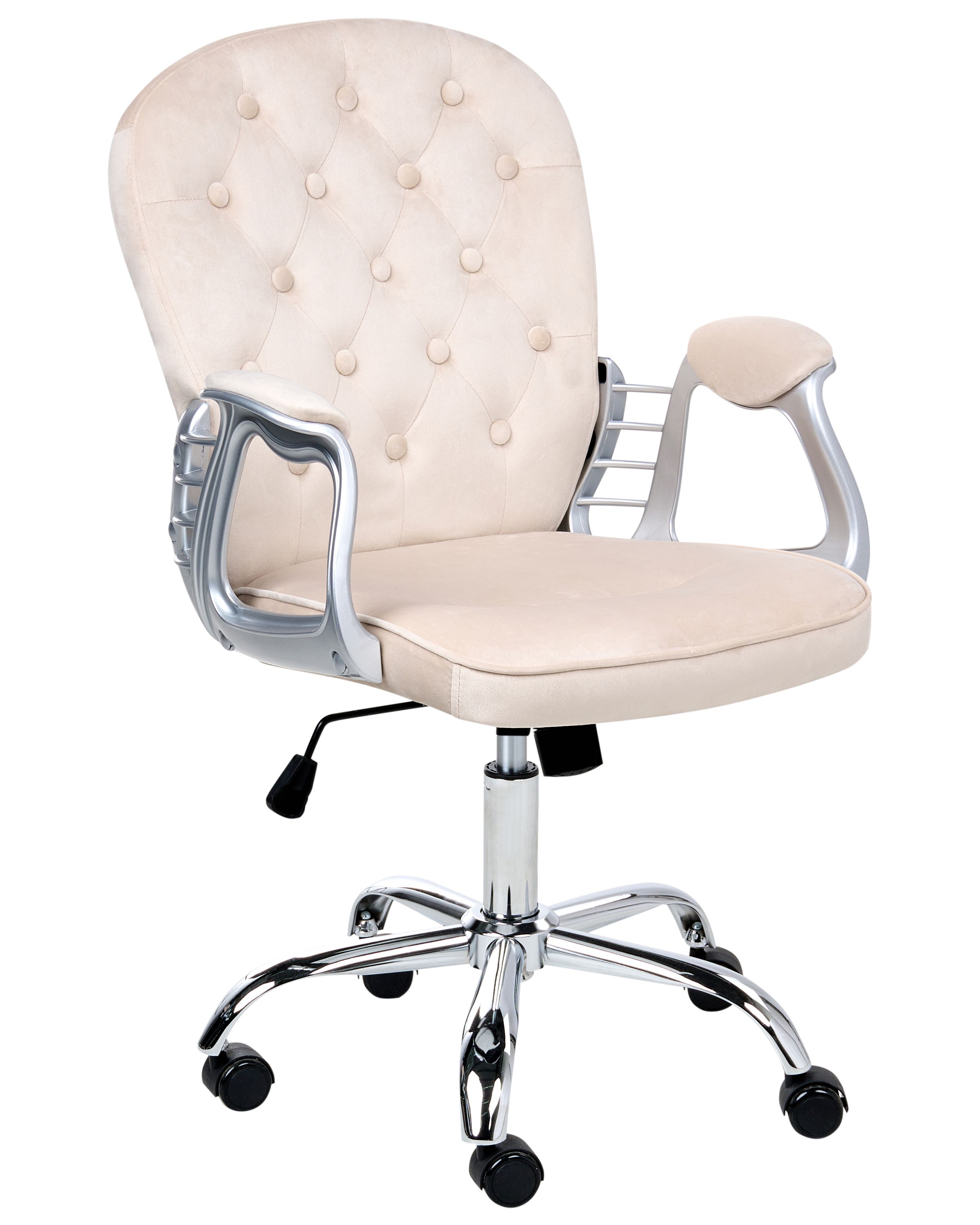 Silla de escritorio princess terciopelo beige
