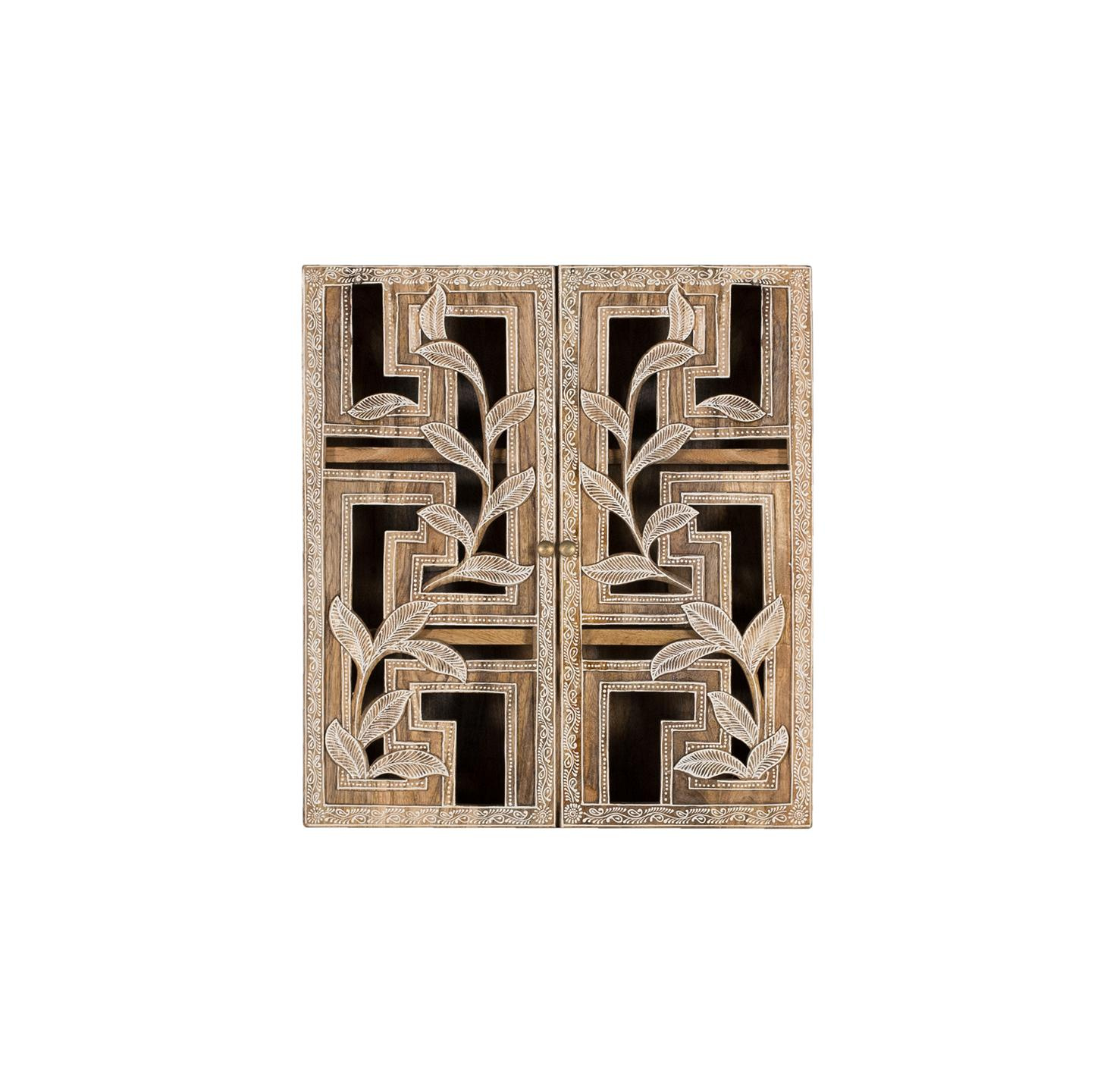 Estantería de madera de mango en color natural 50 cm