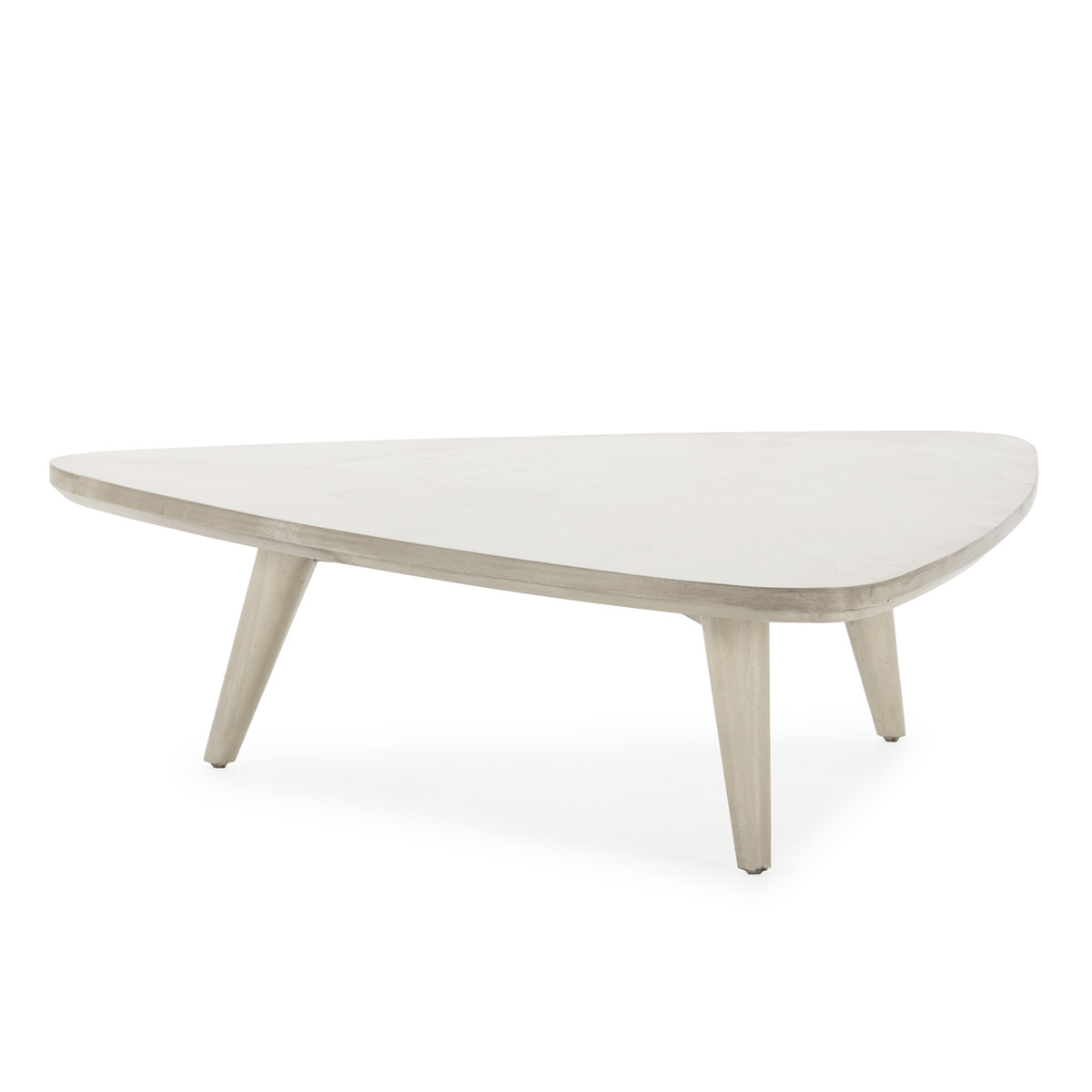 Mesa de centro 100x93x28 madera blanco velado