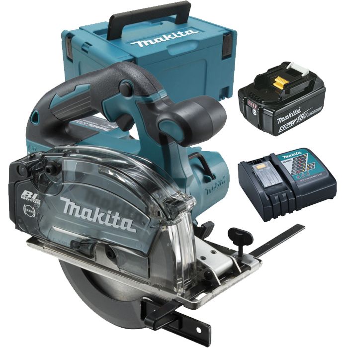 Sierra circular para metal Makita dcs553rtj - 18v li-ion 5 ah ø 150 mm