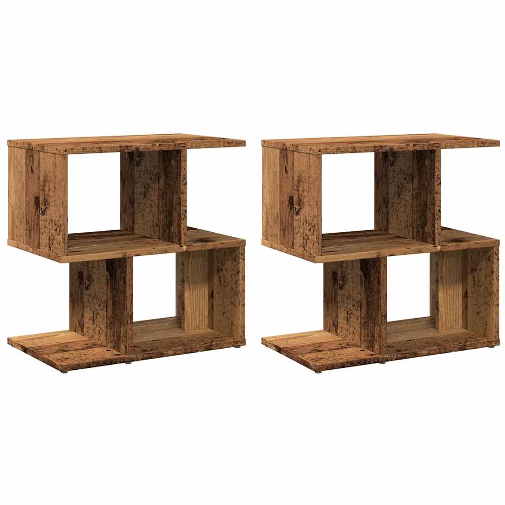 Casa lúmina - set de 2 mesita de noche madera madeira 50 x 30 x 51,5 cm